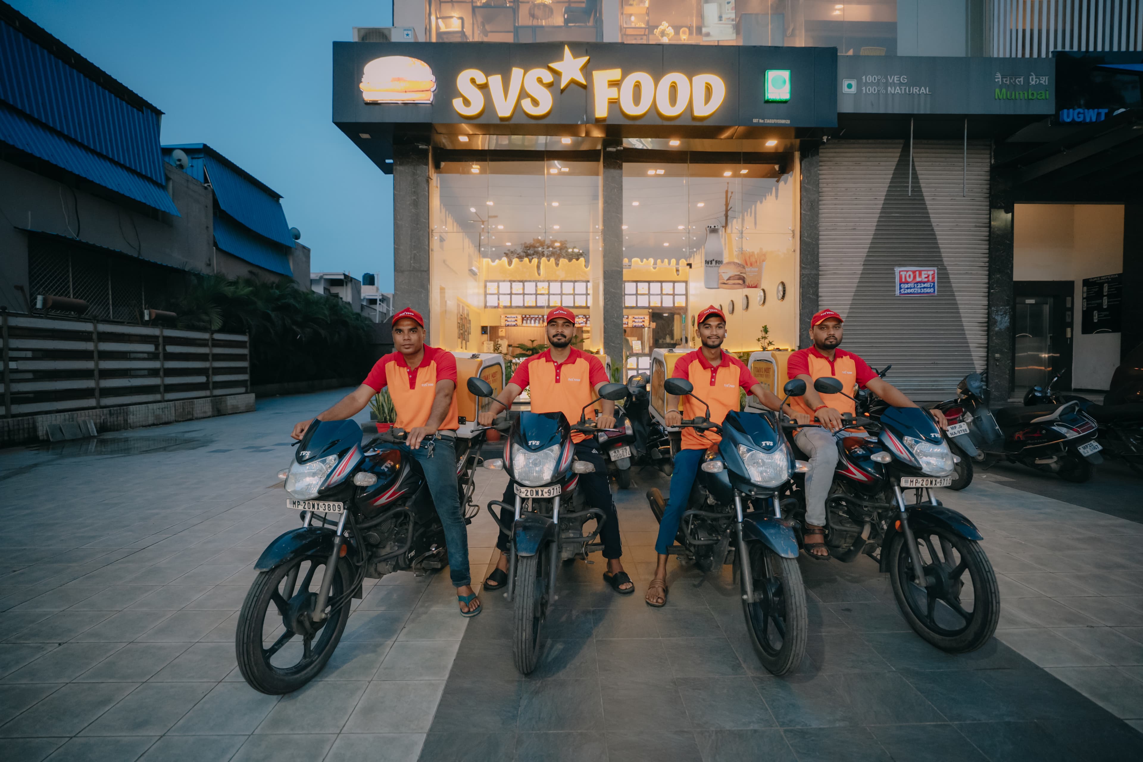 SVS FOOD delivery partners ready to ride with SVS HERO